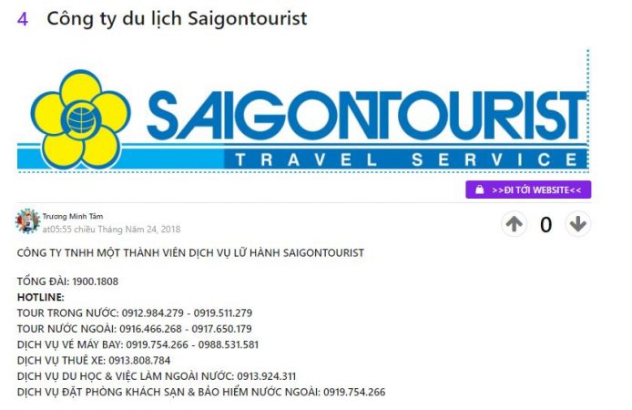 Đây là ví dụ về nội dung chia sẻ của 1 Công Ty