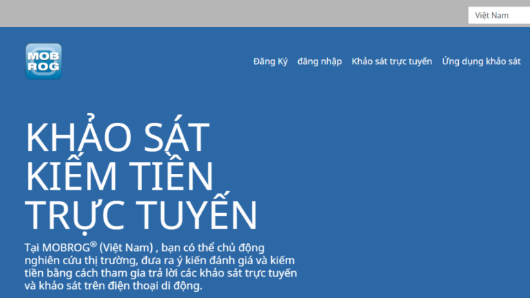 Top 10 website khảo sát kiếm tiền uy tín 2020