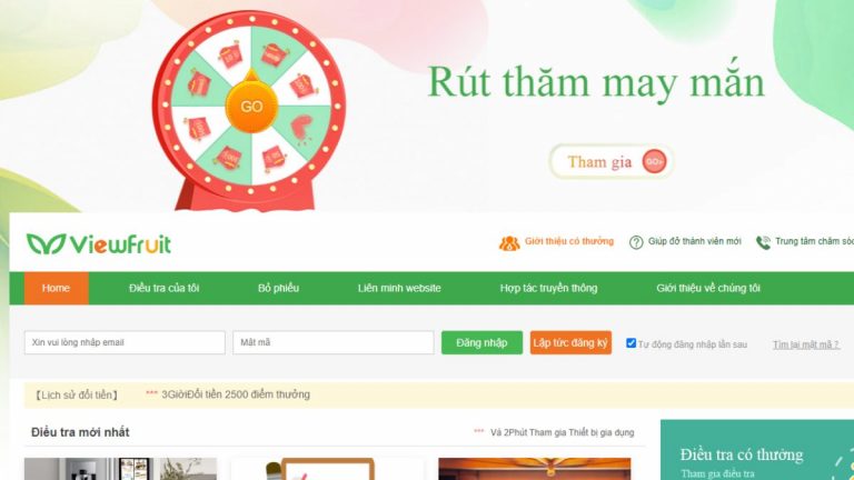 Top 10 website khảo sát kiếm tiền uy tín 2020
