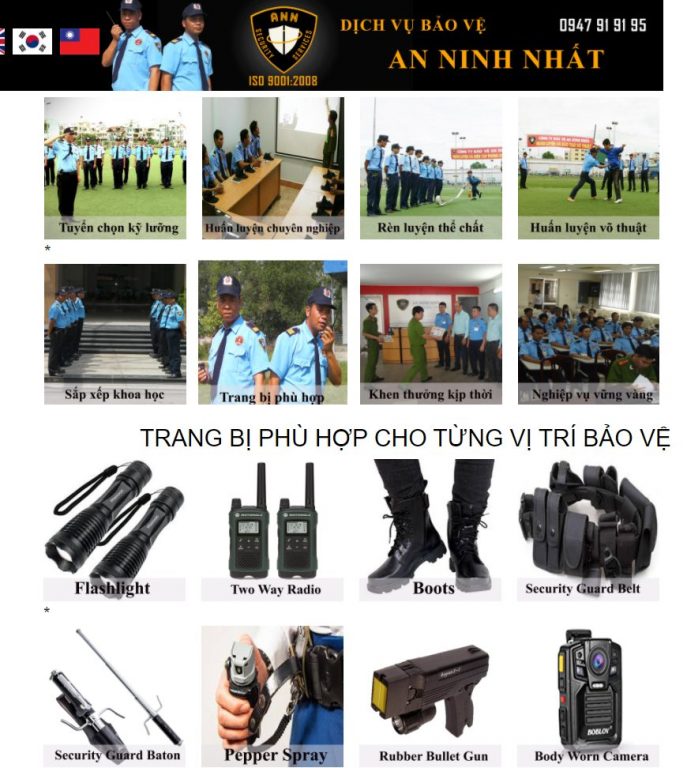 Công ty bảo vệ An Ninh Nhất
