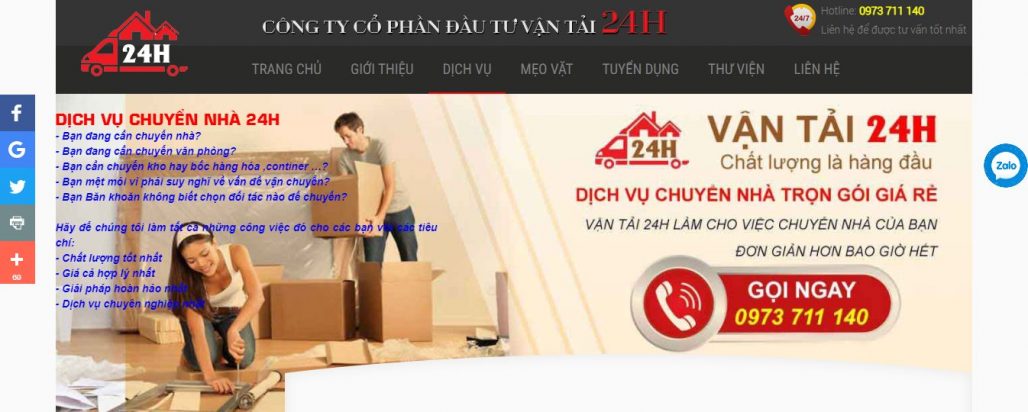Công Ty Cổ Phần Đầu Tư Vận Tải 24h
