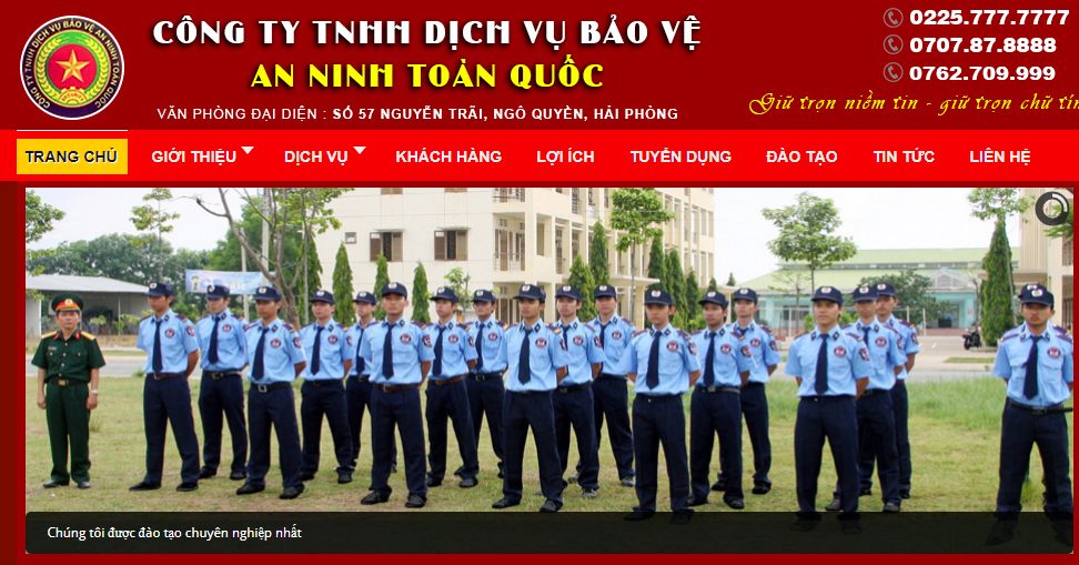 An Ninh Toàn Quốc – Công Ty Bảo Vệ Hải Phòng
