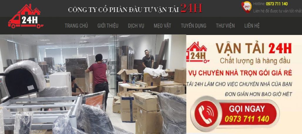 Dịch vụ chuyển nhà trọn gói 24h Bình Dương