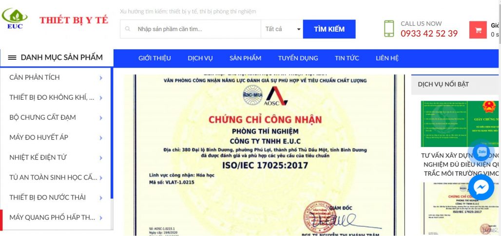 Công ty thiết bị y tế EUC