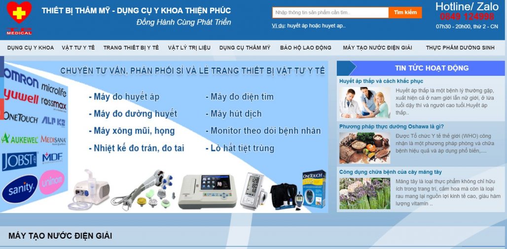Công ty thiết bị y tế Thiện Phúc