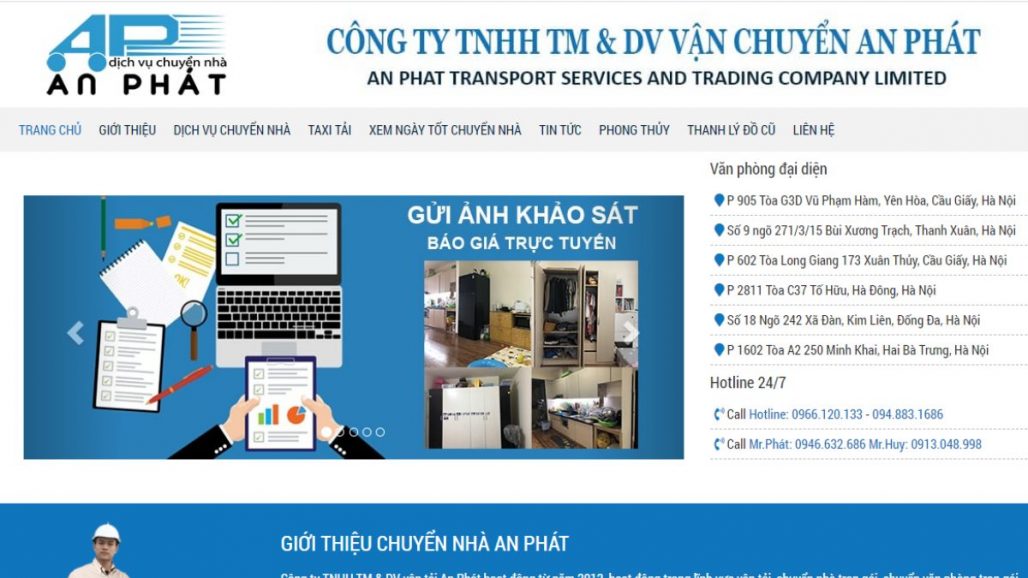 TOP 10 CÔNG TY CHUYỂN NHÀ UY TÍN TẠI HÀ NỘI 2021