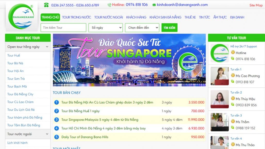 Top 10 công ty du lịch uy tín nhất Đà Nẵng 2021