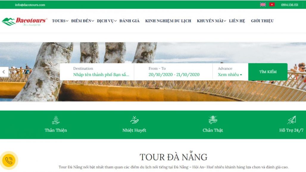 Top 10 công ty du lịch uy tín nhất Đà Nẵng 2021