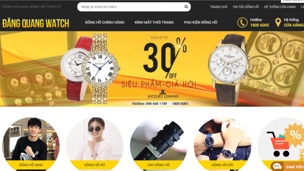 TOP 10 WEBSITE BÁN ĐỒNG HỒ UY TÍN NHẤT 2021