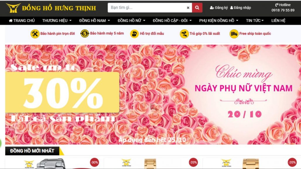 TOP 10 WEBSITE BÁN ĐỒNG HỒ UY TÍN NHẤT 2021