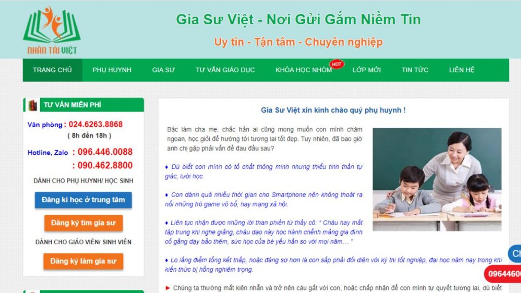 TOP 10 TRUNG TÂM GIA SƯ UY TÍN Ở HÀ NỘI 2021