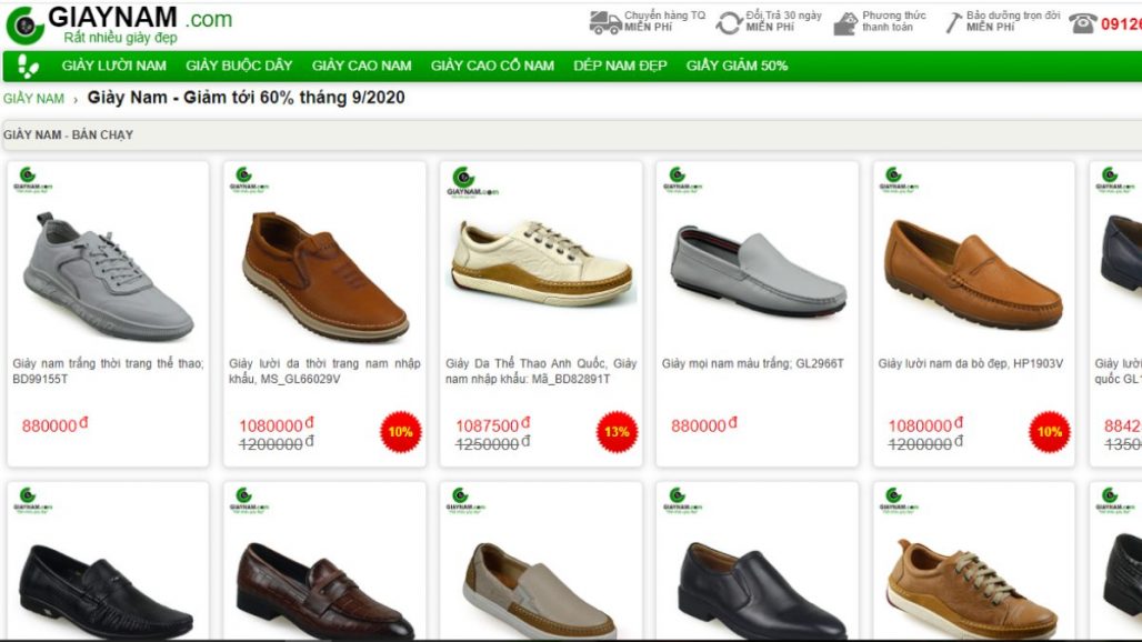 TOP 10 WEBSITES MUA BÁN GIÀY DÉP UY TÍN NHẤT 2021