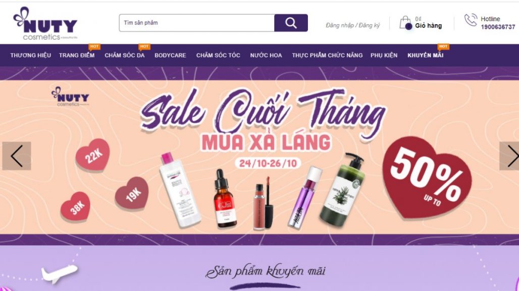 TOP 10 WEBSITES BÁN MỸ PHẨM ONLINE UY TÍN NHẤT 2021