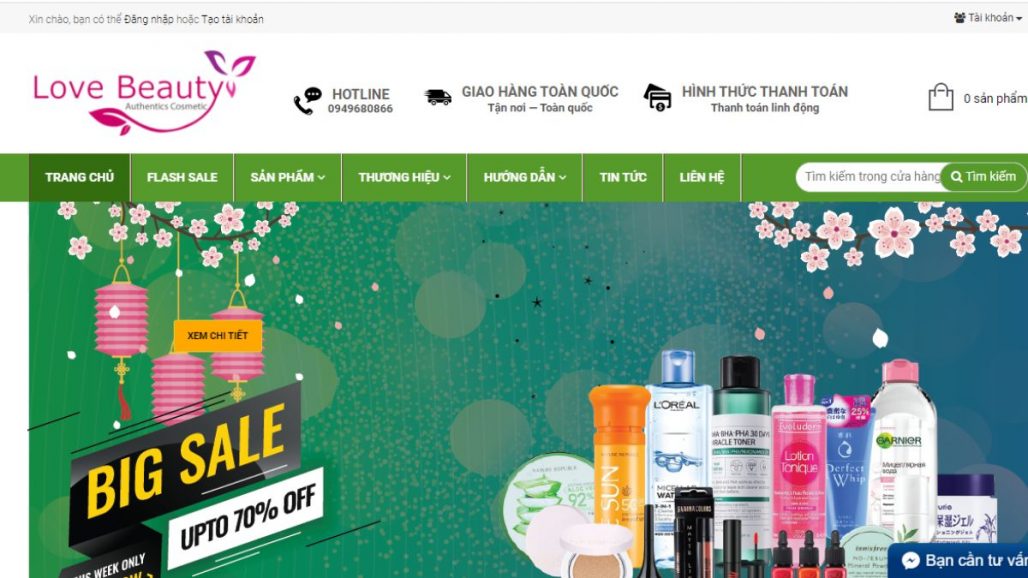 TOP 10 WEBSITES BÁN MỸ PHẨM ONLINE UY TÍN NHẤT 2021