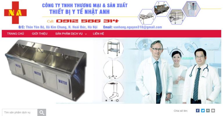 Công ty thiết bị y tế Nhật Anh
