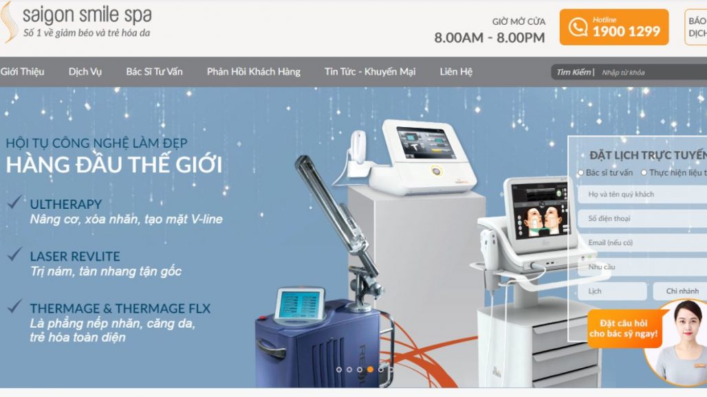 TOP 10 THẨM MỸ VIỆN CHO NỮ UY TÍN TẠI TP.HCM 2021