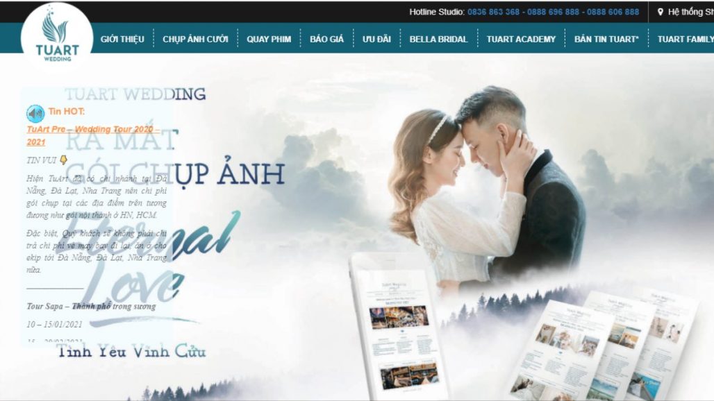 TOP 8 STUDIO CHỤP ẢNH CƯỚI UY TÍN TẠI HÀ NỘI 2021