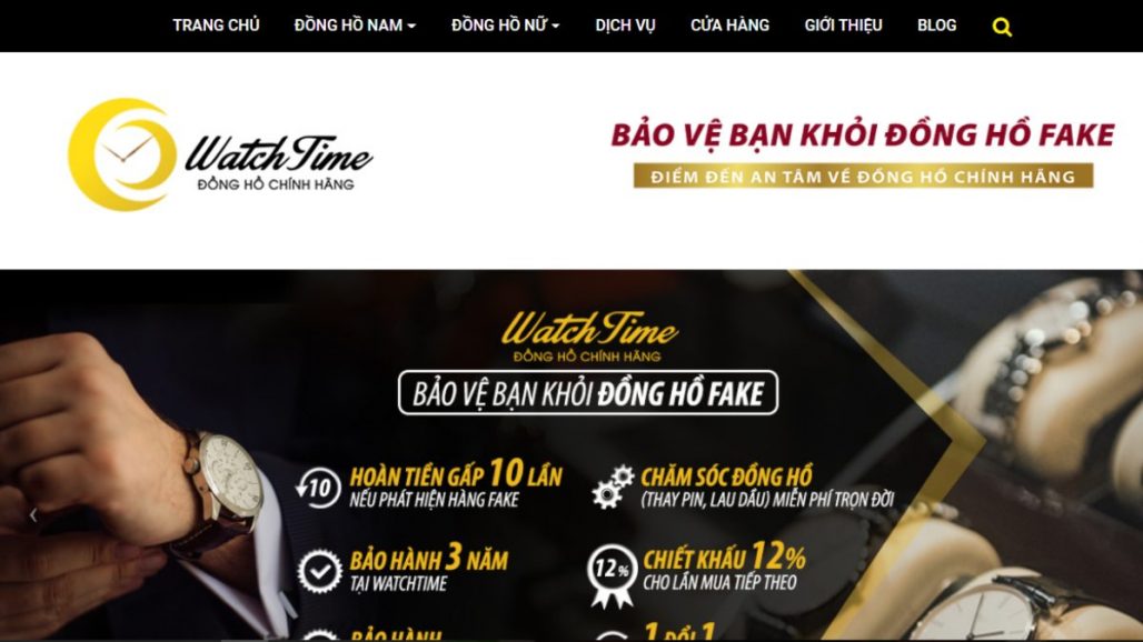 TOP 10 WEBSITE BÁN ĐỒNG HỒ UY TÍN NHẤT 2021