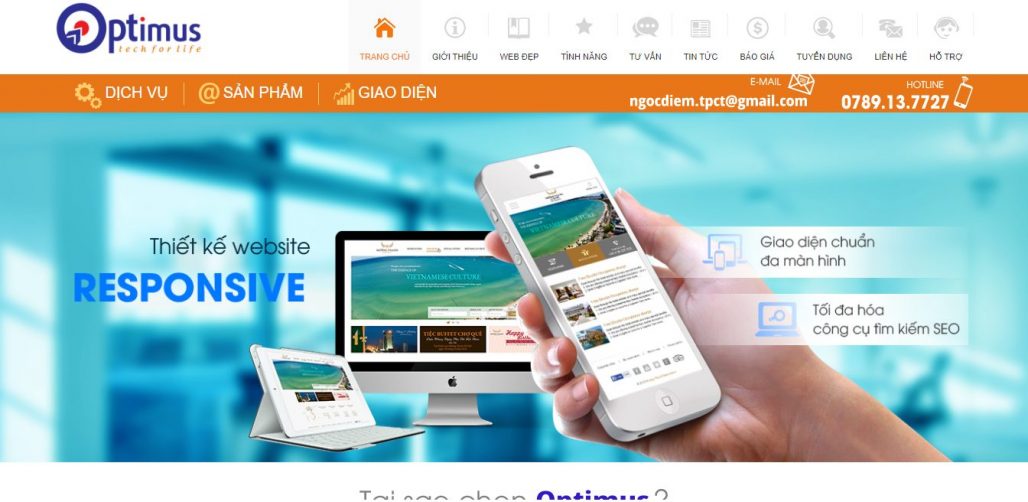 Công Ty Thiết Kế Website Optimus