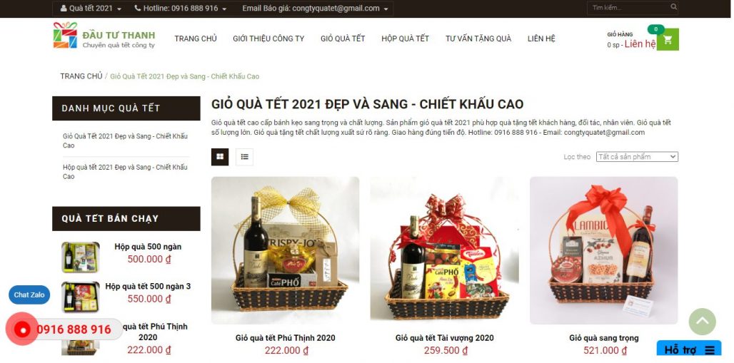 Công ty cung cấp giỏ quà tết cho doanh nghiệp congtyquatet