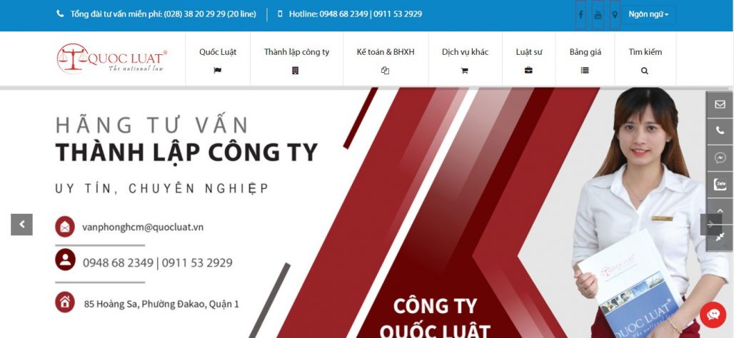 Dịch vụ thành lập công ty Quốc Luật