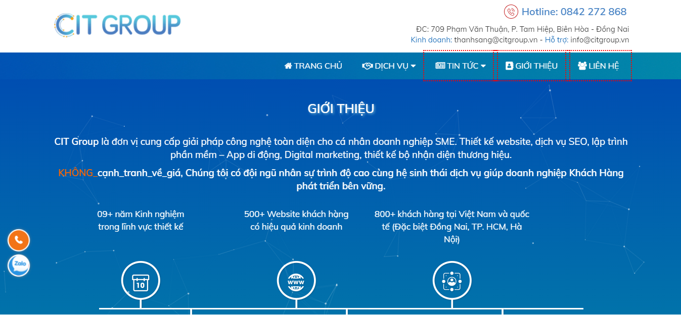 Công ty Thiết kế Website CIT Group