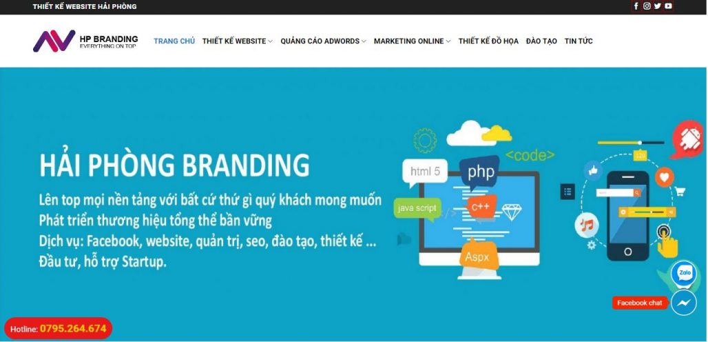 Công Ty Thiết Kế Website Hải Phòng Branding