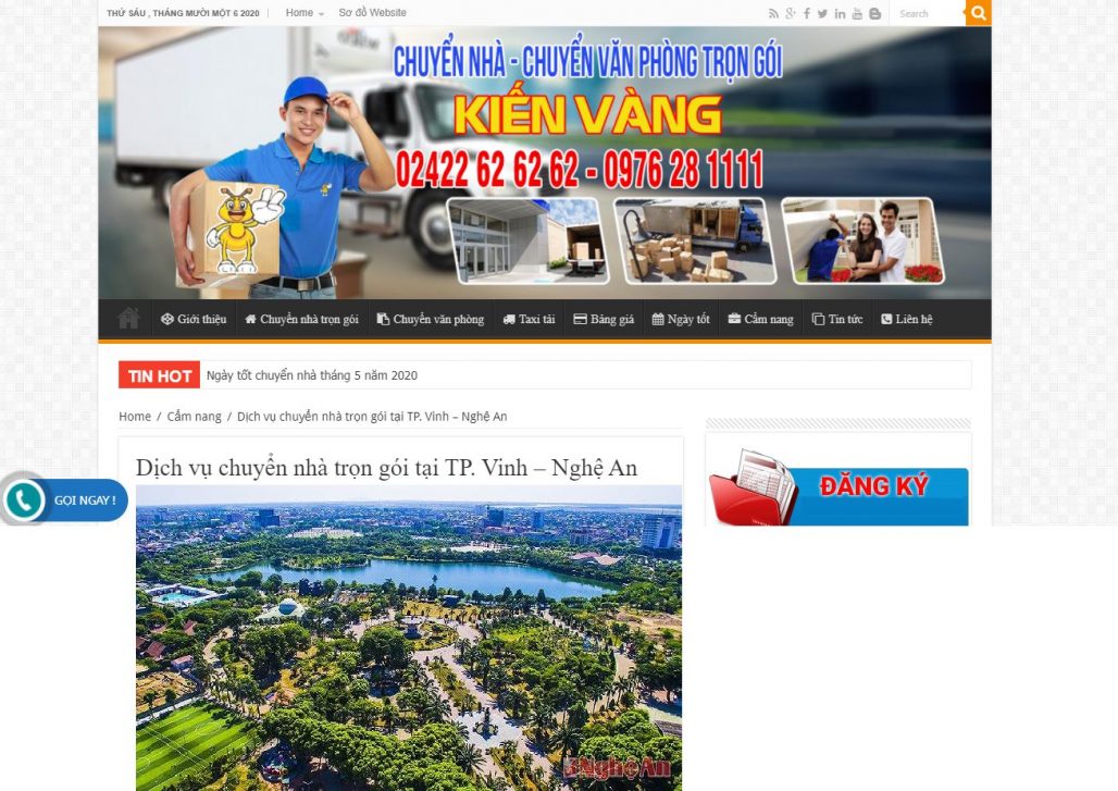 Công ty chuyển nhà trọn gói Kiến vàng TP Vinh