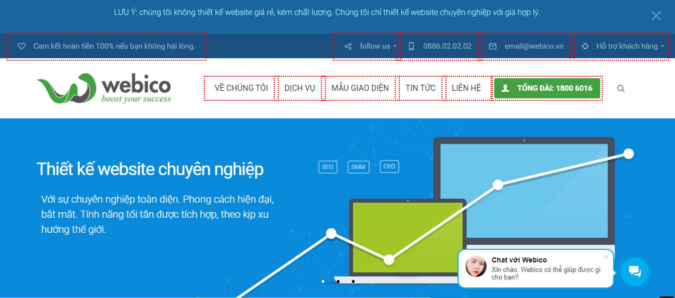 Công Ty Thiết Kế Website - WEBICO