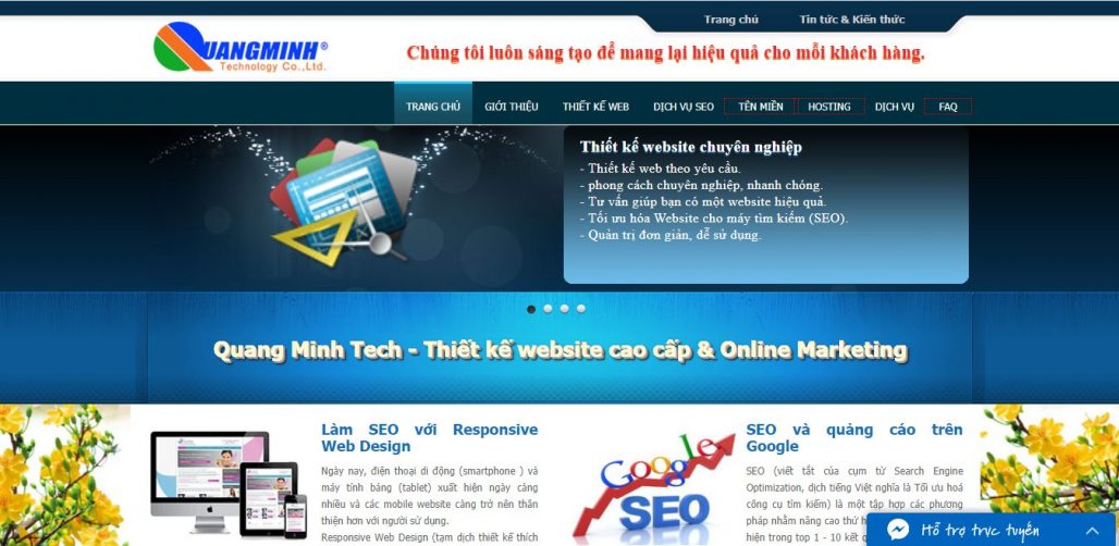 Công Ty Thiết Kế Website Quang Minh Tech