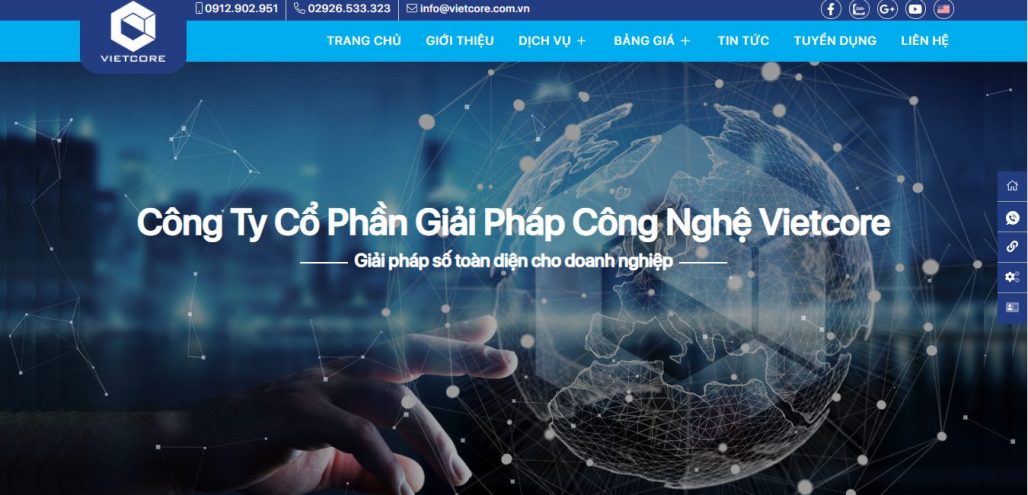 Công Ty Thiết Kế Website Vietcore