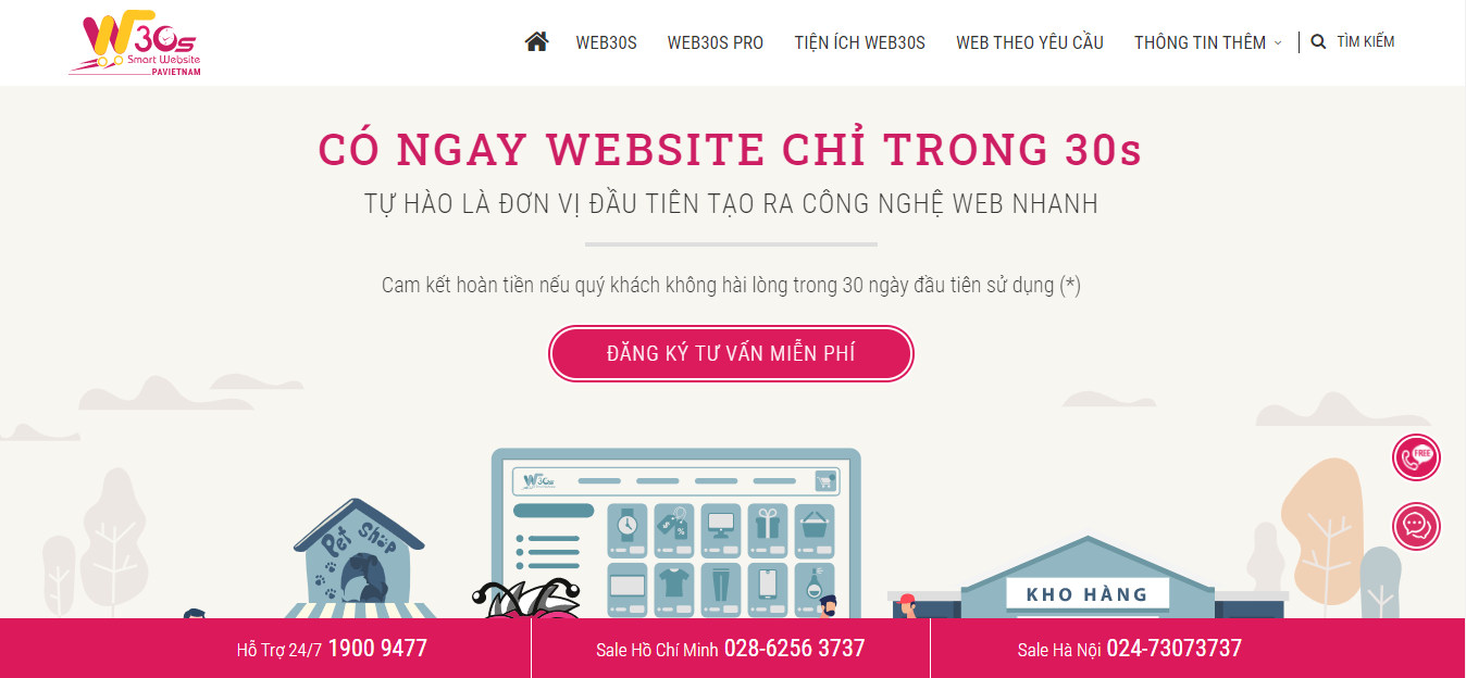 Công Ty Thiết Kế Web Chuyên Nghiệp – P.A (Web30s)