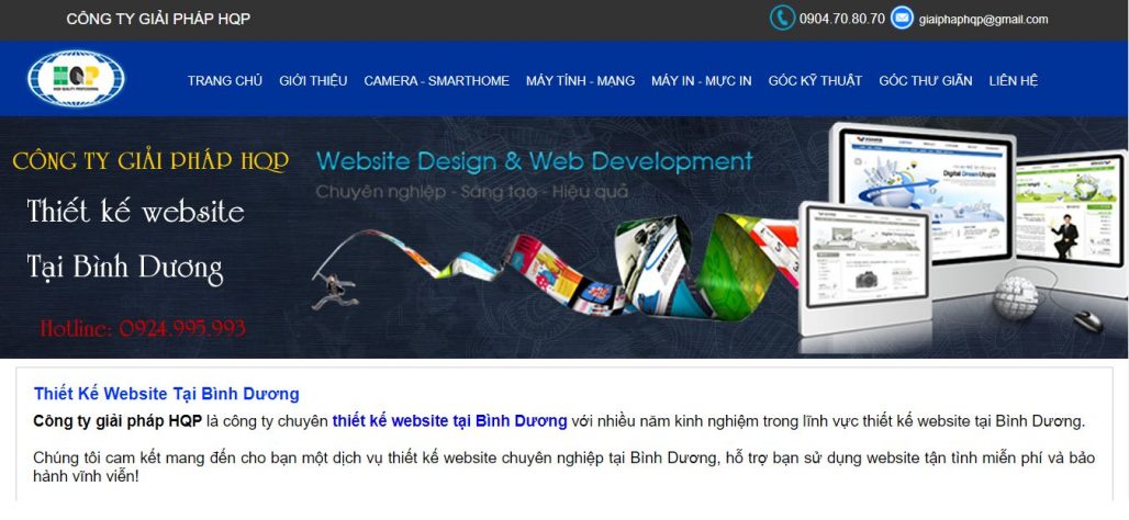 Công ty thiết kế website, cung cấp giải pháp HQP