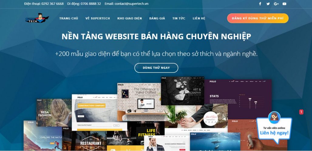 Công Ty Thiết Kế Website Super Tech