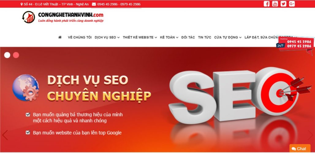 Công Ty Thiết Kế Website Thành Vinh