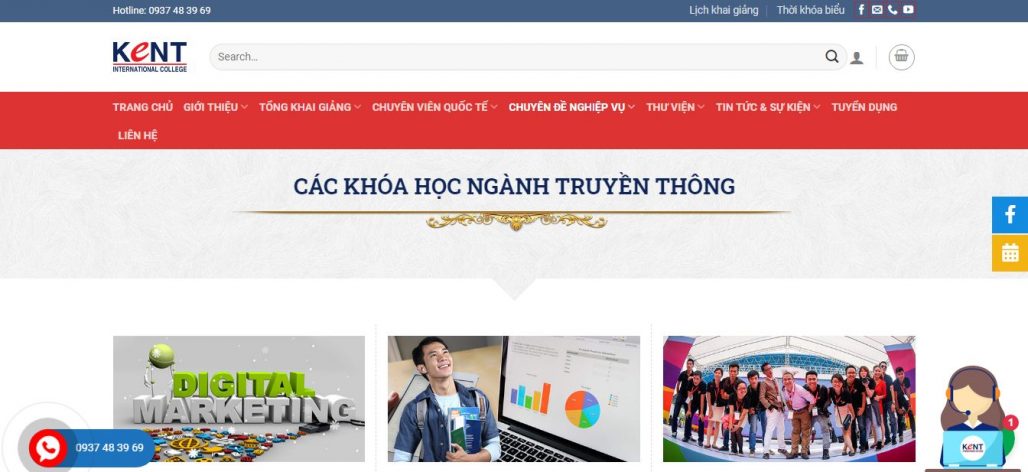 Công ty đào tạo bán hàng livestream Kent International College