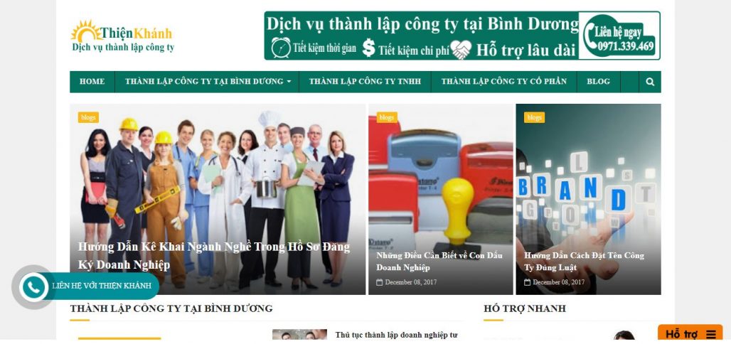 Dịch vụ thành lập công ty THIỆN KHÁNH