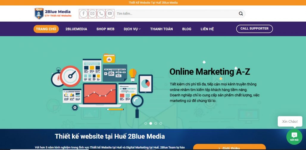Công Ty Thiết Kế Website - 2Blue Media