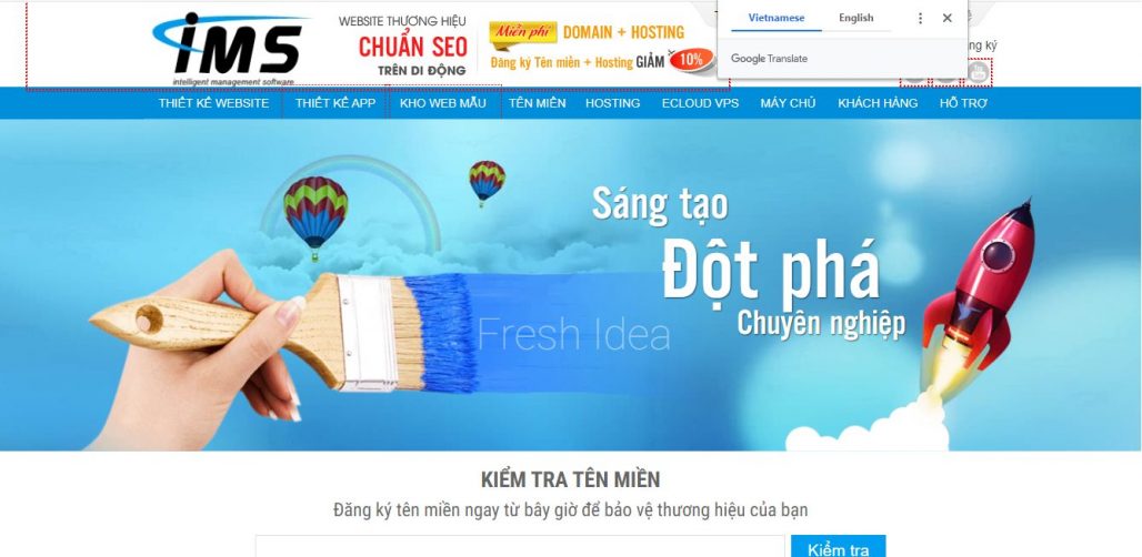 Công Ty Thiết Kế Website IMS