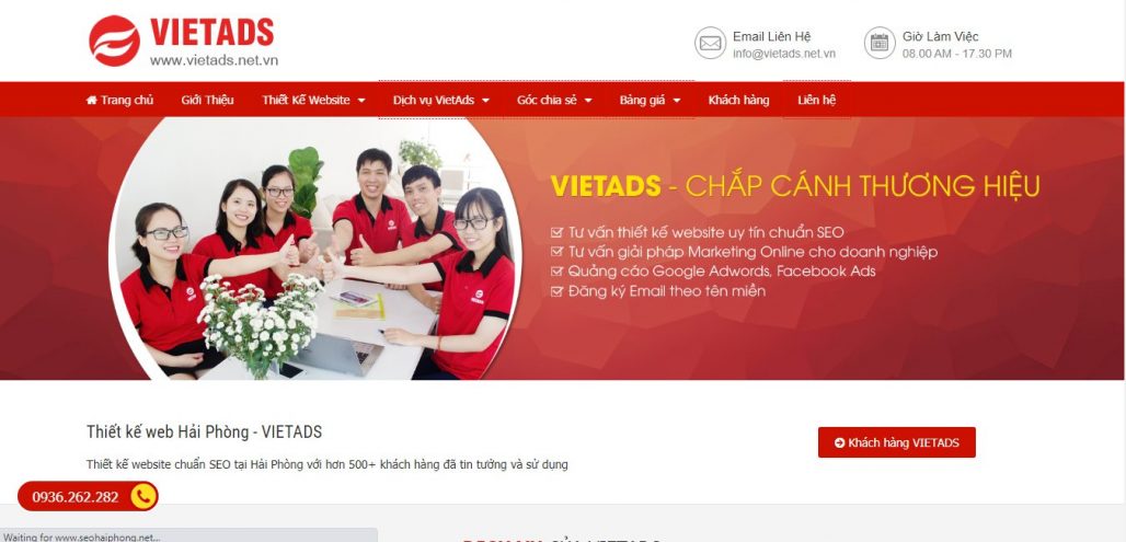Công Ty Thiết Kế Website VIETADS