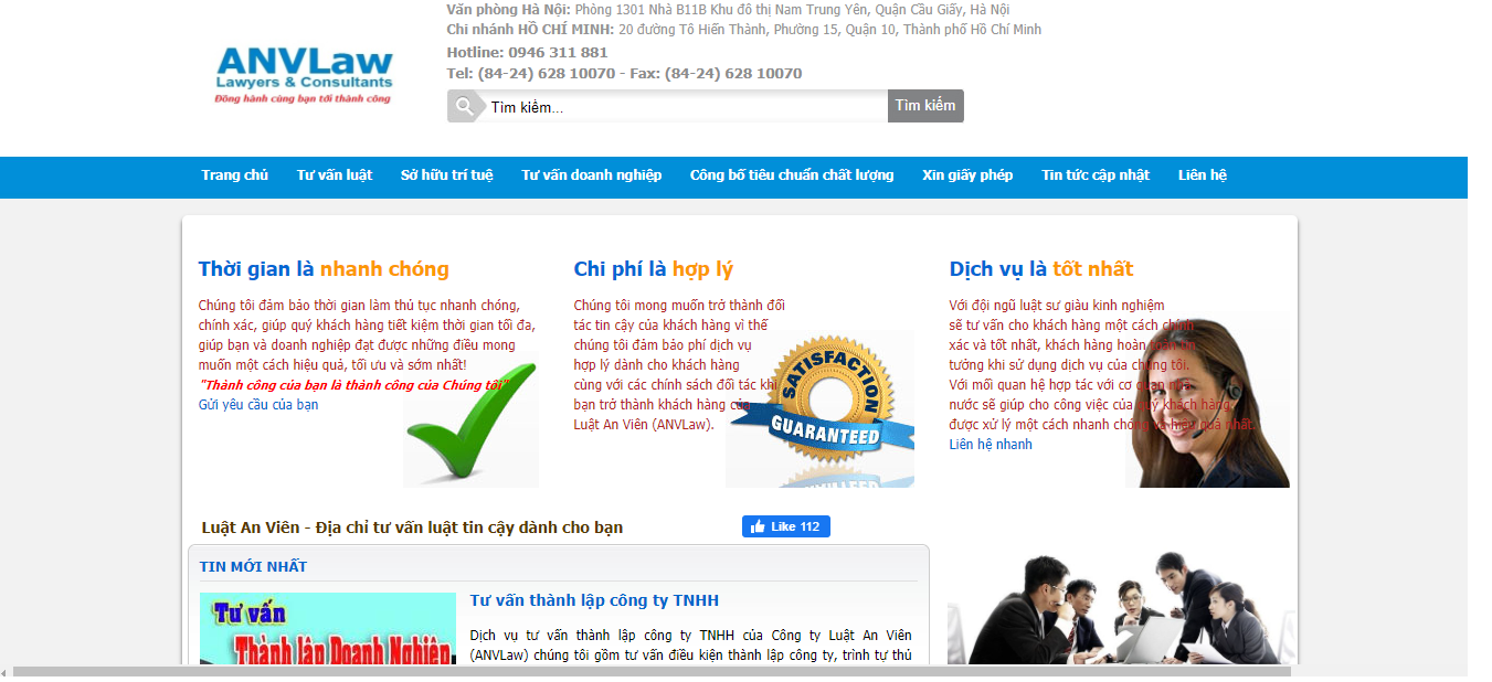 Dịch vụ thành lập công ty Luật An Viên (ANVLaw)