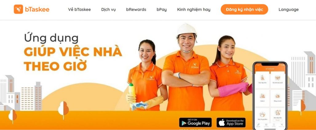 Công ty giúp việc tại nhà theo giờ bTaskee