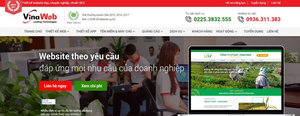 Công ty chạy quảng cáo Facebook Vina Web