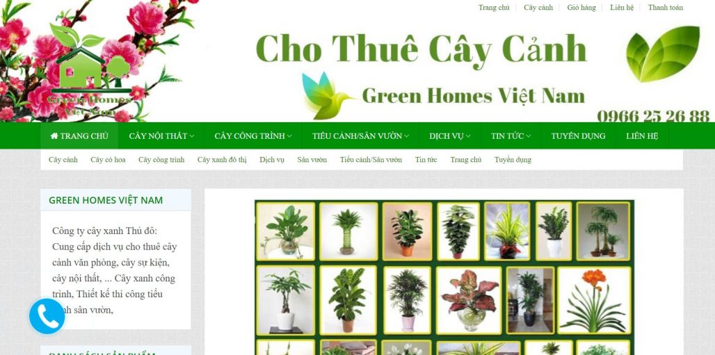 Công ty cho thuê đào chơi tết Green Homes