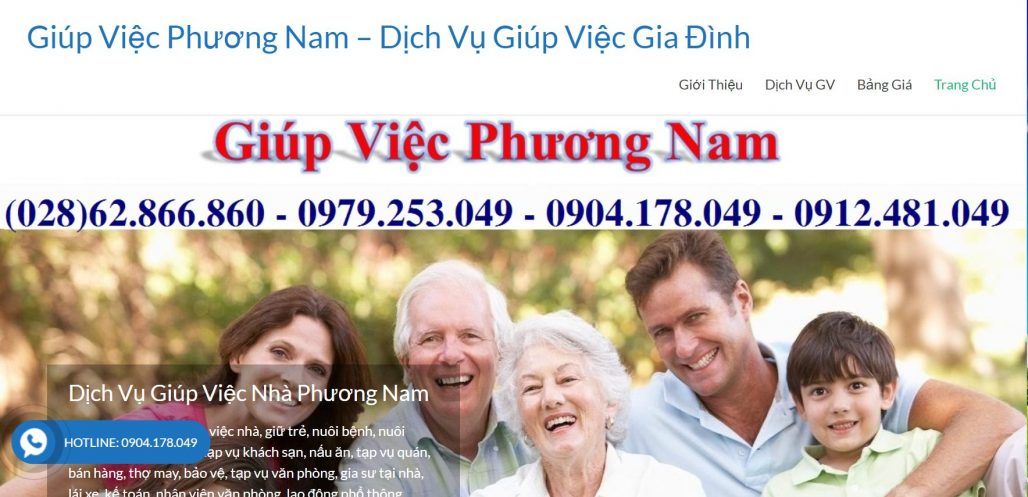 Công ty giúp việc tại nhà theo giờ Phương Nam