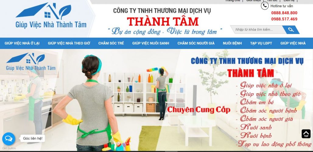 Công ty giúp việc tại nhà theo giờ Thành Tâm
