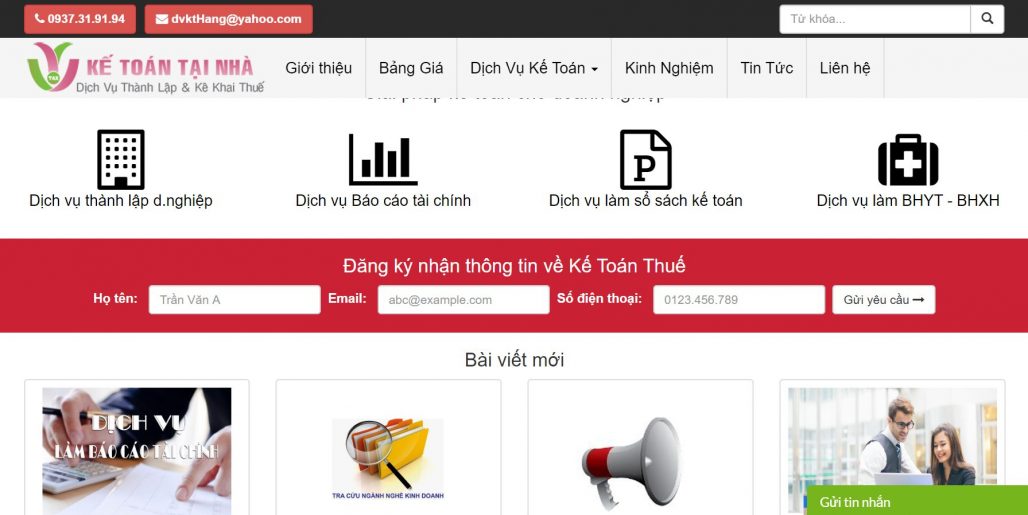 Dịch vụ kế toán tại nhà