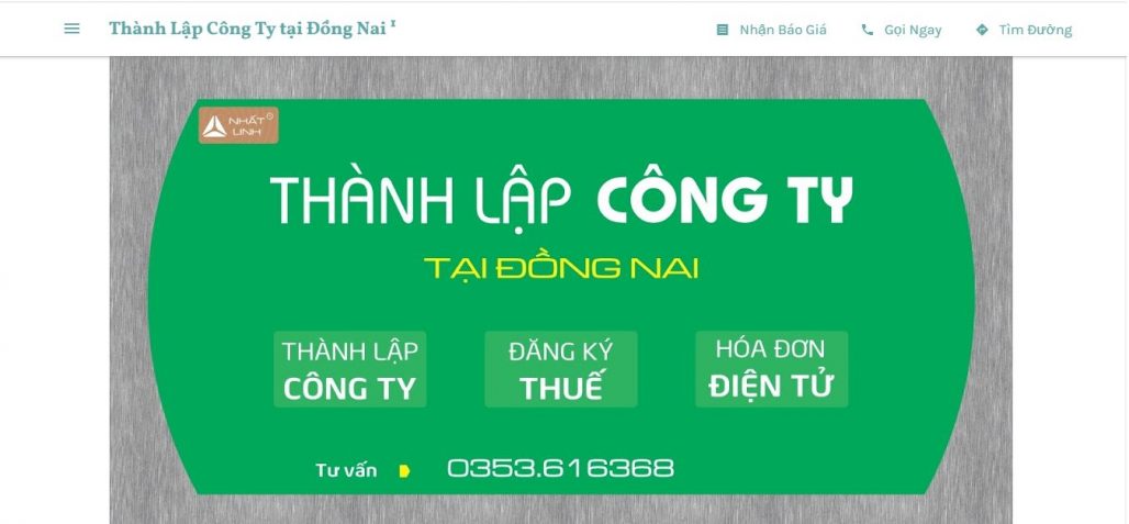 Dịch vụ thành lập công ty Nhất Linh
