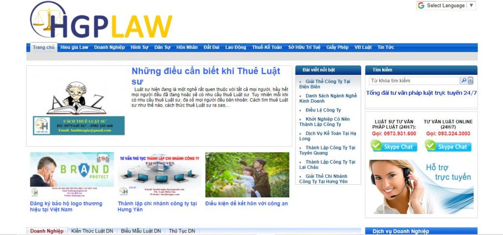 Dịch vụ thành lập công ty - Văn Phòng Luật Hiếu Gia