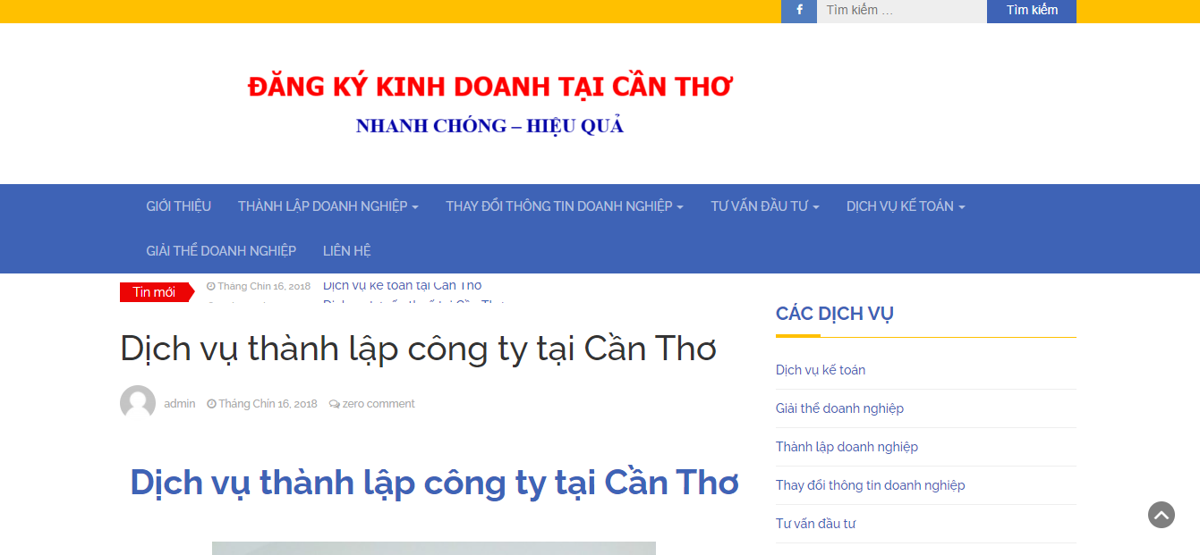 Dịch vụ thành lập công ty - dangkykinhdoanhcantho
